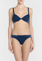 Reggiseno push-up in cotone blu_1