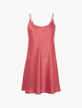 Sottoveste corta in seta rosa antico scuro_0