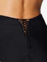Slip mare a vita alta nero con dettaglio allacciato_3