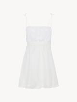 Slipdress in voile di cotone off-white_0