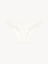Slip basso con macramè bianco ottico_0