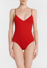 Costume intero rosso con ferretto in nylon_1