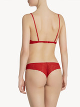 Slip brasiliano in tulle stretch rosso_2