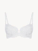 Reggiseno a balconcino in pizzo bianco_0