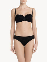 Reggiseno a fascia in pizzo nero_1