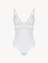 Body con ferretto in tulle off-white_0