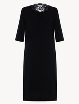 Camicia da notte in modal stretch nero_0