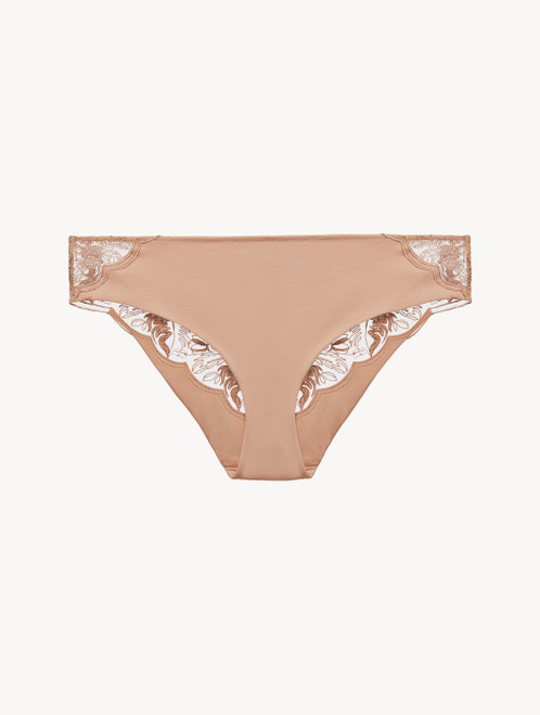 Slip medio in tulle ricamato beige_1
