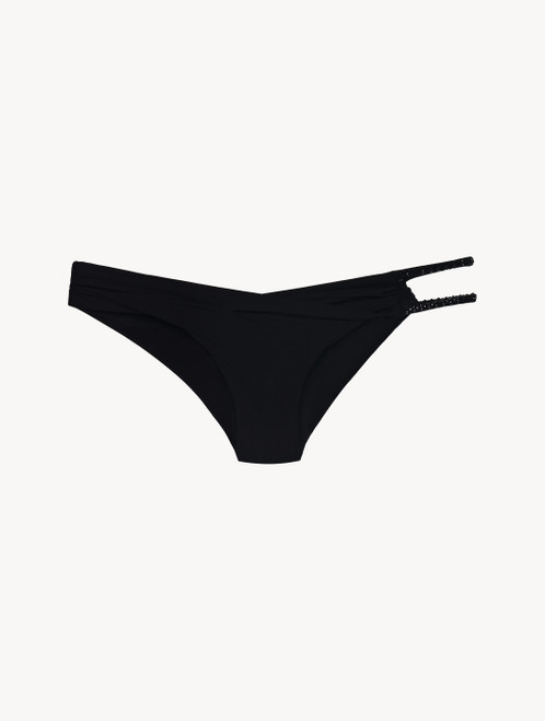 Slip mare a vita bassa nero con particolari diamante_1
