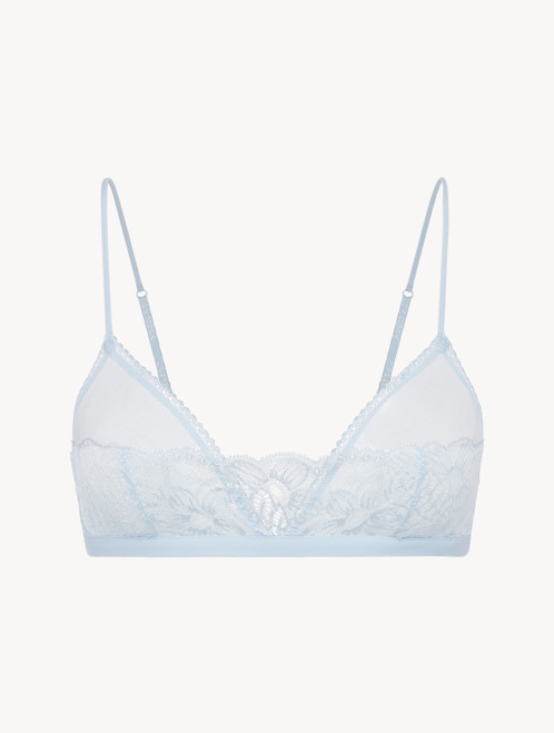 Reggiseno a triangolo in Lycra® blu con pizzo Leavers_3