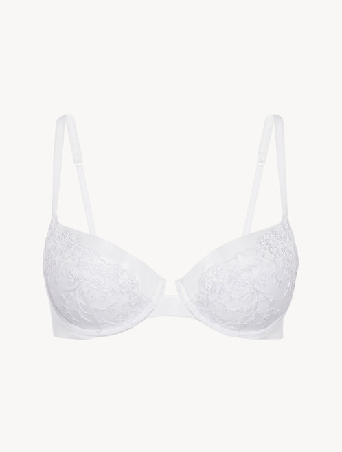 Reggiseno a balconcino bianco in Lycra® e tulle_4