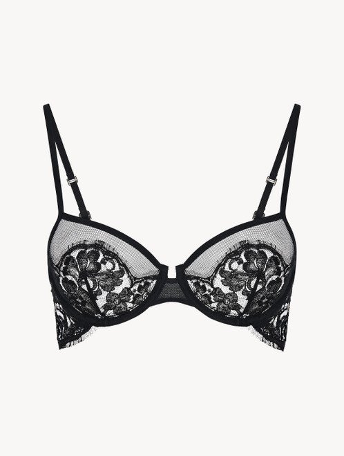 Reggiseno in pizzo Leavers nero con ferretto_4
