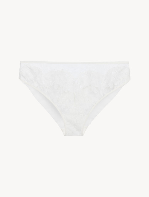 Slip medio in georgette di seta off-white con pizzo Leavers_2