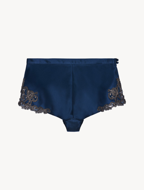 Short blu con ricamo a frastaglio_DL_3