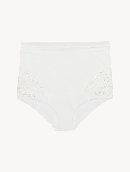 Slip alto in tulle stretch off-white_1