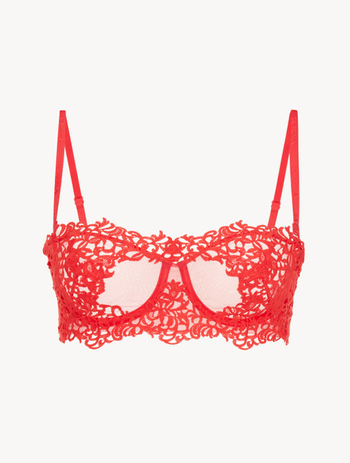 Reggiseno rosso con ferretto e macramè_3