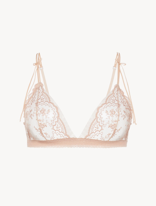 Reggiseno a triangolo in cotone terracotta_0