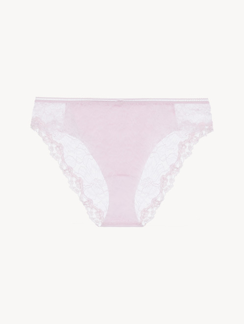 Slip medio in Lycra® rosa con pizzo Leavers_2