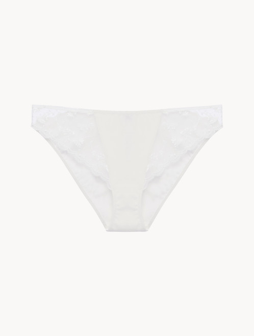 Slip medio bianco ottico con tulle ricamato_2