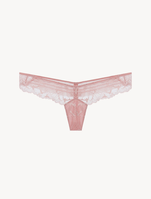 G-string in pizzo Leavers e tulle stretch color rosa_4