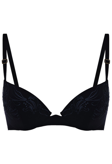 Reggiseno mare imbottito con ferretto nero_0