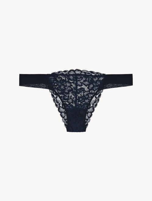 Slip brasiliano in pizzo Leavers blu_4