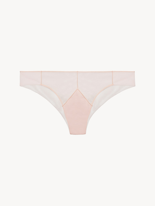 Slip brasiliano in tulle stretch rosa_2