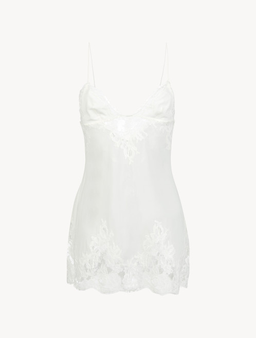 Slipdress bianco in georgette di seta stretch_1