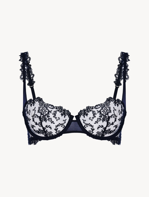 Reggiseno a balconcino blu_0