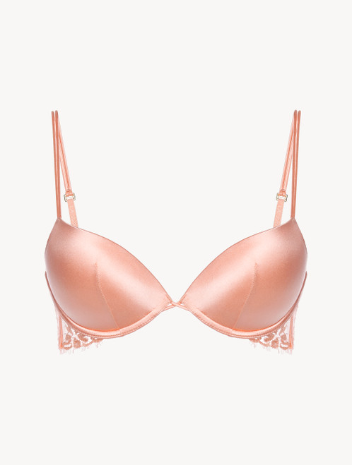 Reggiseno push-up imbottito rosa con finiture in pizzo Leavers_1