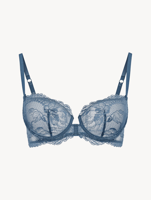 Reggiseno a balconcino in pizzo blu scuro_3