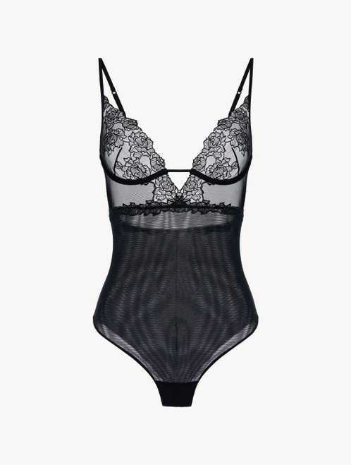 Body con ferretto in tulle nero_1