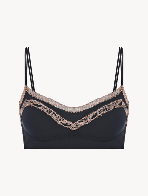 Brassière in tulle ricamato grigio scuro e rosa_2