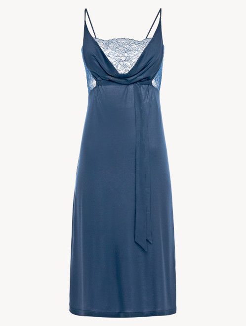 Camicia da notte midi in jersey modal blu fiordaliso_4