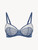 Reggiseno con ferretto in pizzo Leavers blu fiordaliso_0