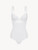 Body con ferretto in Lycra® bianca con pizzo Leavers_0
