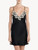 Slipdress in raso di seta nero con ricamo a frastaglio_1