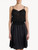 Camicia da notte in raso di seta nero con tulle ricamato_1