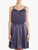 Camicia da notte in raso di seta viola con tulle ricamato_1