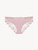 Slip medio in Lycra® rosa con tulle ricamato_0