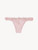 Slip brasiliano in Lycra® rosa con tulle ricamato_0