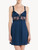Slipdress in modal blu con tulle ricamato_1