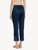 Pantalone in modal blu con tulle ricamato_2