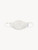 Mascherina in cotone crema con tulle ricamato_0