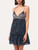 Slipdress in georgette di seta blue con pizzo Leavers_1