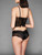 Slip medio in pizzo jacquard italiano nero_2