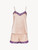 Pigiama corto in seta stretch beige con pizzo_0