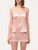 Pigiama corto in seta stretch rosa cipria con pizzo_1