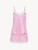 Pigiama corto in seta stretch lilla con pizzo_0