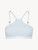 Brassière con scollo all’americana in cotone stretch grigio argento_0